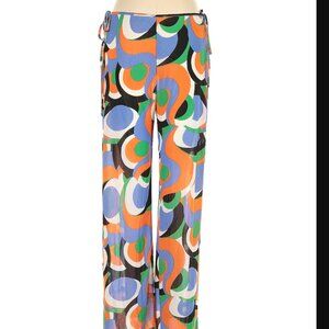 Solid & Striped Geometric Print Swim Cover up Pants